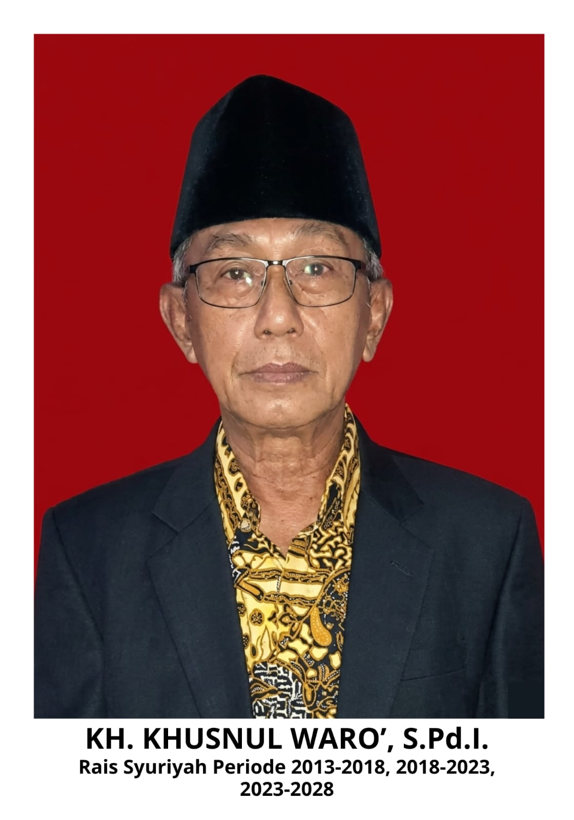 KH. Khusnul Waro, S.Pd.I., Rais Syuriyah MWCNU Buduran periode 2013-sekarang