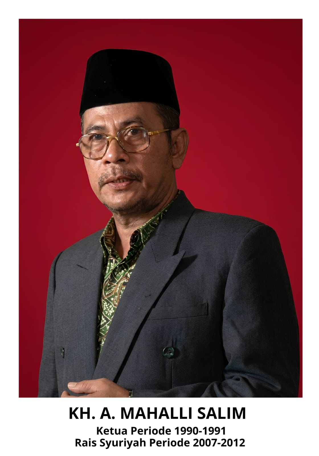KH. A. Mahalli Salim, Rais Syuriyah MWCNU Buduran periode 2007-2012
