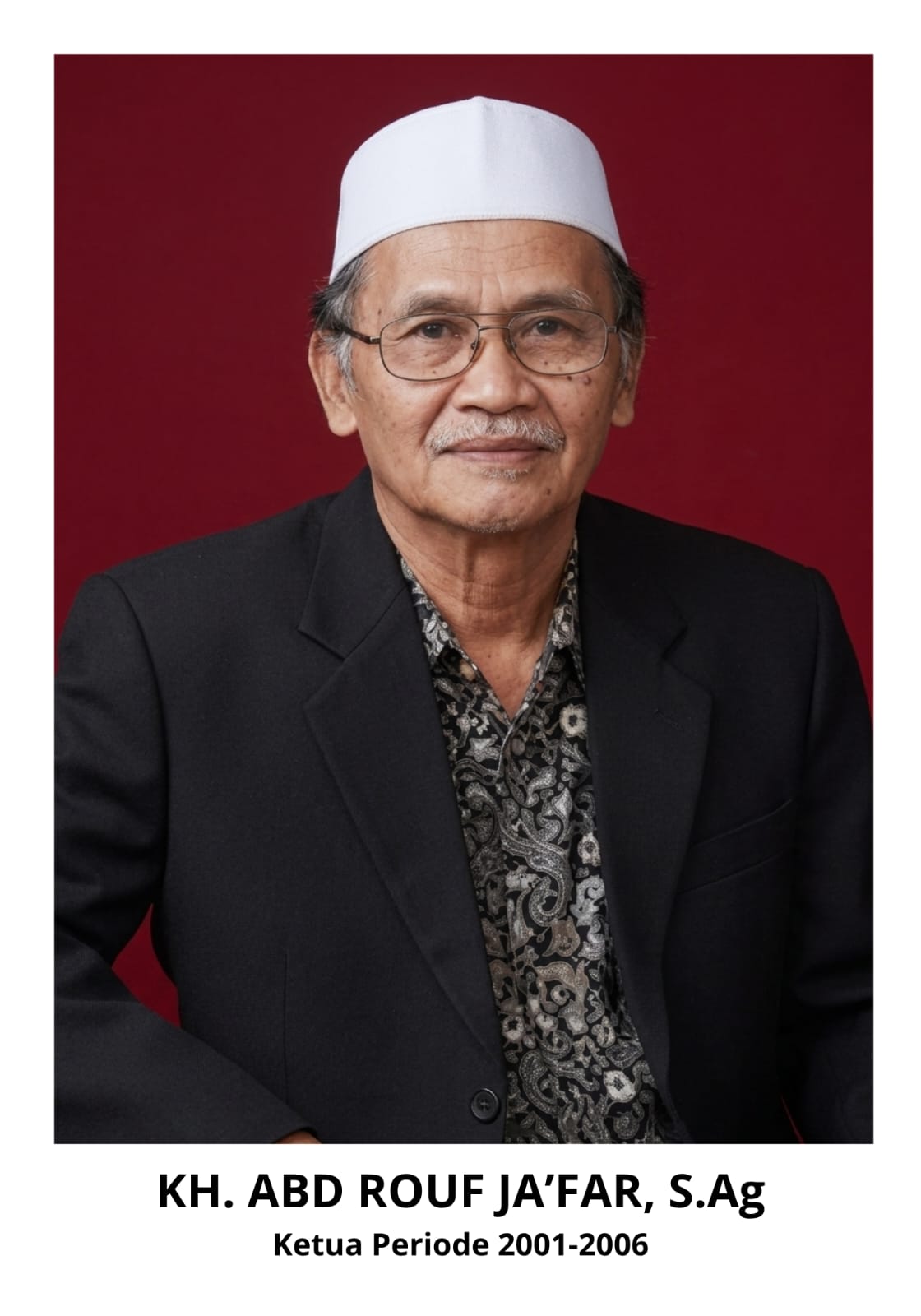 KH. Abd Rouf Ja'far, S.Ag., Ketua Tanfidziyah MWCNU Buduran periode 2001-2006